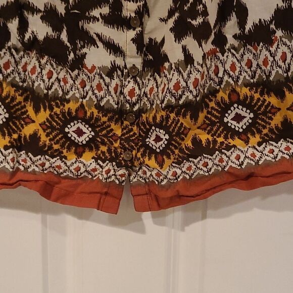 Sonoma Tropical button down blouse - Picture 3 of 4